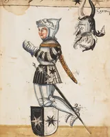 Picture 106 of 166 from Portraits of the Habsburg family and of knights killed in the Battle of Sempach (1386) (1560), leaf 141