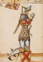 Picture 120 of 166 from Portraits of the Habsburg family and of knights killed in the Battle of Sempach (1386) (1560), leaf 158