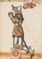 Picture 122 of 166 from Portraits of the Habsburg family and of knights killed in the Battle of Sempach (1386) (1560), leaf 161