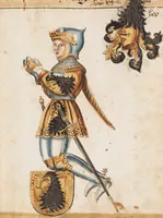 Picture 56 of 166 from Portraits of the Habsburg family and of knights killed in the Battle of Sempach (1386) (1560), leaf 75