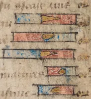 An illustration from Fragment from a Book of Hours (1450)