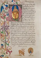 An illustration from Matriculation Register of the Rectorate of the University of Basel, Volume 1 (1460-1567) (1460)