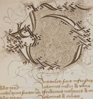An illustration from Matriculation Register of the Rectorate of the University of Basel, Volume 1 (1460-1567) (1460)