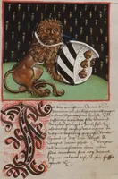 An illustration from Matriculation Register of the Rectorate of the University of Basel, Volume 1 (1460-1567) (1460)