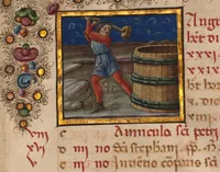 An illustration from Book of Hours (1450)
