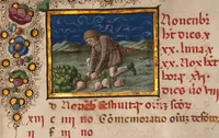 An illustration from Book of Hours (1450)