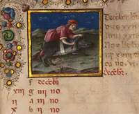An illustration from Book of Hours (1450)
