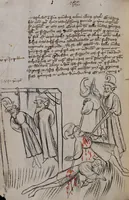 An illustration from Nycolaus de Lyra, Postilla super Leviticum, Numeros et Deuteronomium (1397)
