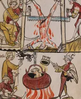 An illustration from Nycolaus de Lyra, Postilla super Ieremiam, Danielem, in Machabaeorum et Iudith (1393)
