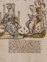 An illustration from Nycolaus de Lyra, Postilla super Ieremiam, Danielem, in Machabaeorum et Iudith (1393)