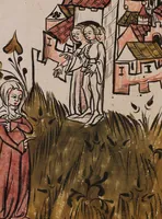 An illustration from Nycolaus de Lyra, Postilla super Ieremiam, Danielem, in Machabaeorum et Iudith (1393)