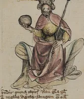 An illustration from Nycolaus de Lyra; Jacobus de Cessolis (1392)