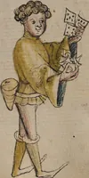 An illustration from Nycolaus de Lyra; Jacobus de Cessolis (1392)