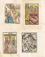 An illustration from Cursus beatissimae virginis Mariae secundum ordinem Carthusiensem et aliae orationes (1450)