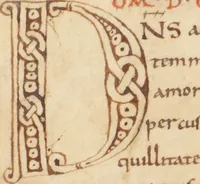 An illustration from Homiliarium Pauli Diaconi (950)