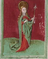 An illustration from Meditationes de sanctis mulieribus virginibusque (1478)