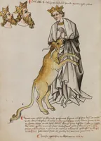 An illustration from Prophecies about the Papacy (1444)