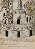 An illustration from Prophecies about the Papacy (1444)