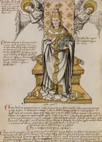 An illustration from Prophecies about the Papacy (1444)