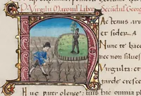 Picture 4 of 20 from Composite manuscript (Virgil) (1450), leaf 122