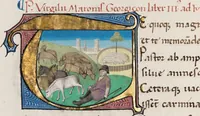 An illustration from Composite manuscript (Virgil) (1450)