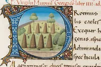 Picture 6 of 20 from Composite manuscript (Virgil) (1450), leaf 167