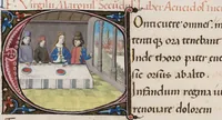 An illustration from Composite manuscript (Virgil) (1450)