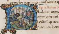An illustration from Composite manuscript (Virgil) (1450)