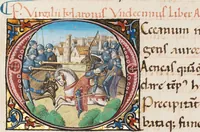 An illustration from Composite manuscript (Virgil) (1450)