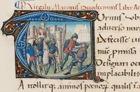 An illustration from Composite manuscript (Virgil) (1450)