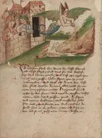 An illustration from Thüring von Ringoltingen, Story of the beautiful Melusine (1471)
