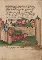 An illustration from Thüring von Ringoltingen, Story of the beautiful Melusine (1471)