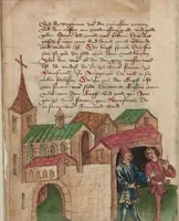 An illustration from Thüring von Ringoltingen, Story of the beautiful Melusine (1471)