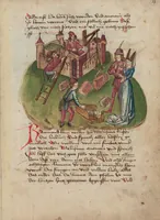 An illustration from Thüring von Ringoltingen, Story of the beautiful Melusine (1471)
