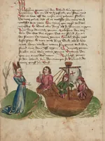 Picture 10 of 38 from Thüring von Ringoltingen, Story of the beautiful Melusine (1471), leaf 40