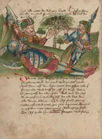 An illustration from Thüring von Ringoltingen, Story of the beautiful Melusine (1471)