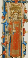 An illustration from Historiated Initial from an Antiphonal (1350)