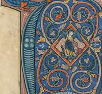 Picture 1 of 2 from Historiated initial from an antiphonal (1260), leaf 1