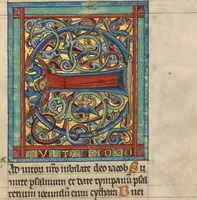 An illustration from Psalter (1240)