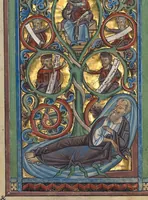 An illustration from Psalter (1240)
