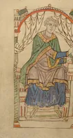 An illustration from De Vita et Conversatione Anselmi Cantuariensis (1140)