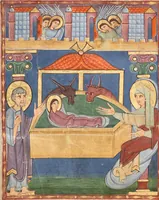 An illustration from Irmengard Codex (1030)
