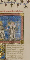 An illustration from Bible Historiale, 2 vols. (1360)