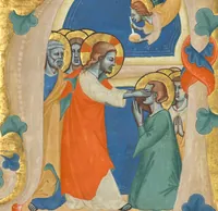 An illustration from Cutting from an antiphonal (1330)