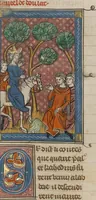 Picture 3 of 15 from Roman du Bon Chevalier Tristan, Fils au Bon Roy Meliadus de Leonois (1320), leaf 19