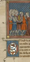 Picture 7 of 15 from Roman du Bon Chevalier Tristan, Fils au Bon Roy Meliadus de Leonois (1320), leaf 38