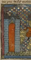 Picture 10 of 15 from Roman du Bon Chevalier Tristan, Fils au Bon Roy Meliadus de Leonois (1320), leaf 77