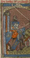 Picture 13 of 15 from Roman du Bon Chevalier Tristan, Fils au Bon Roy Meliadus de Leonois (1320), leaf 82