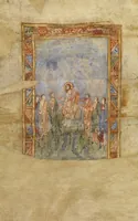 An illustration from Two Leaves from a Gospel Book (1000)