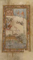 An illustration from Two Leaves from a Gospel Book (1000)